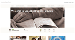 Desktop Screenshot of greenbrierbaptist.org